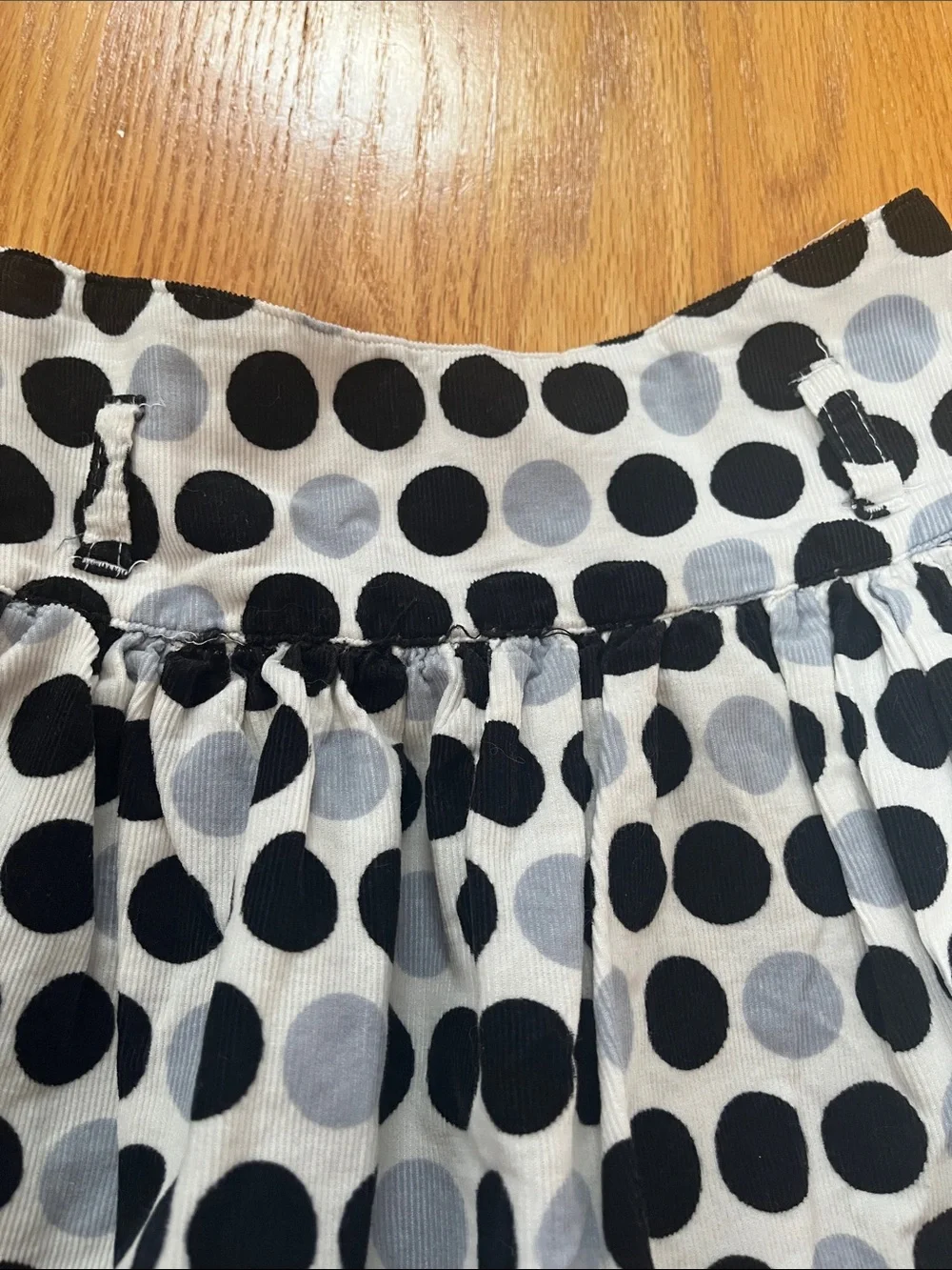 The Children's Place Black & White Polka Dot Skort with Black Tulle